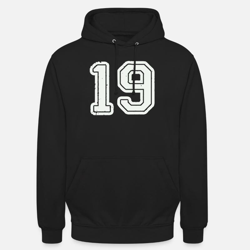 19 - Unisex Hoodie - Schwarz