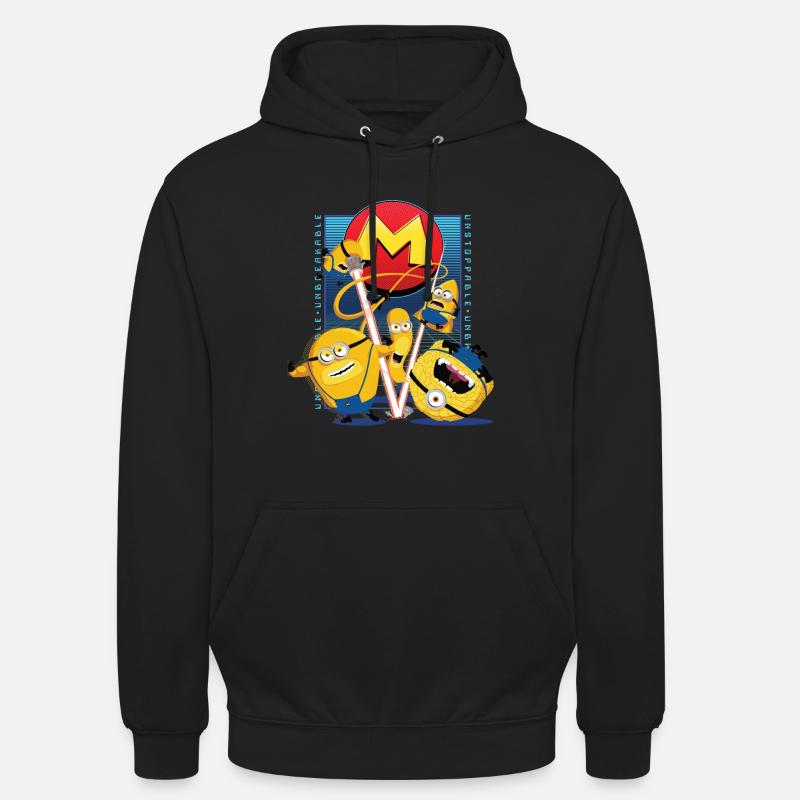 Minions Mega Minions With Super Powers - Unisex Hoodie - black