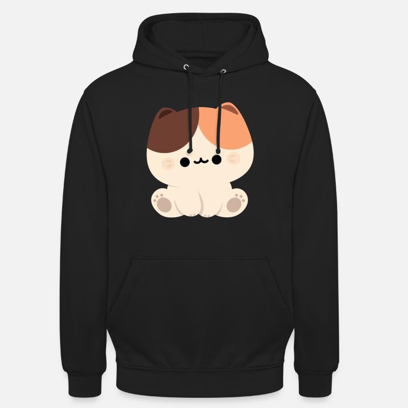 Chat Tortie mignon - Sweat-shirt à capuche unisexe - noir