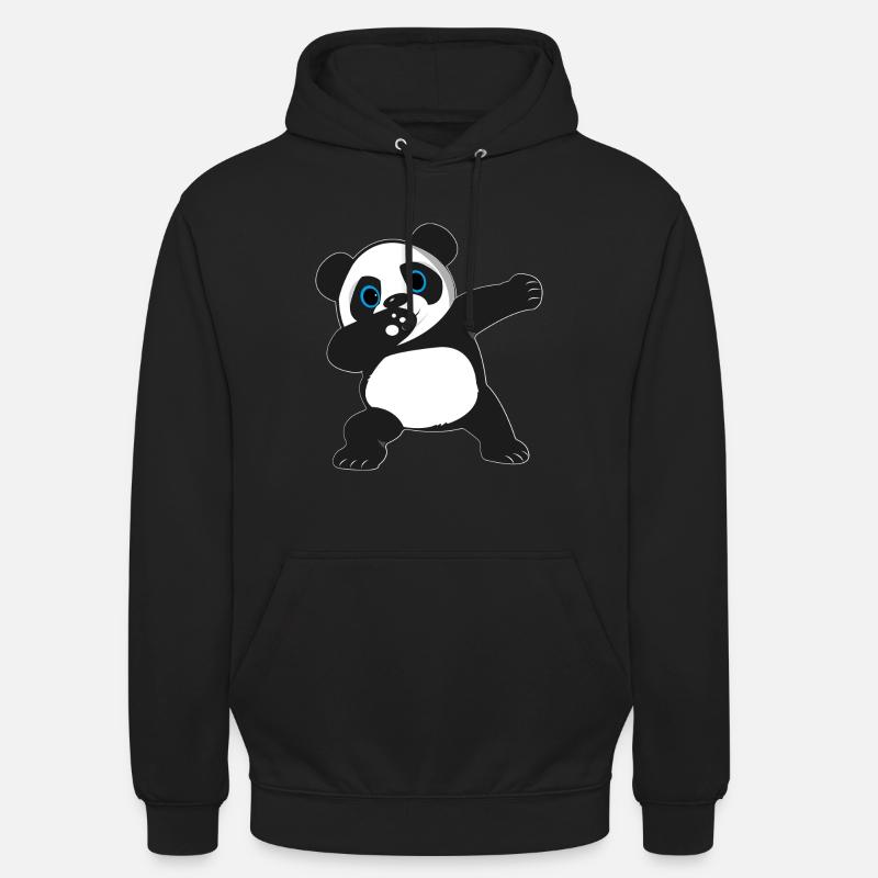 Dabbing Dab Dancing Panda - Sweat-shirt à capuche unisexe - noir