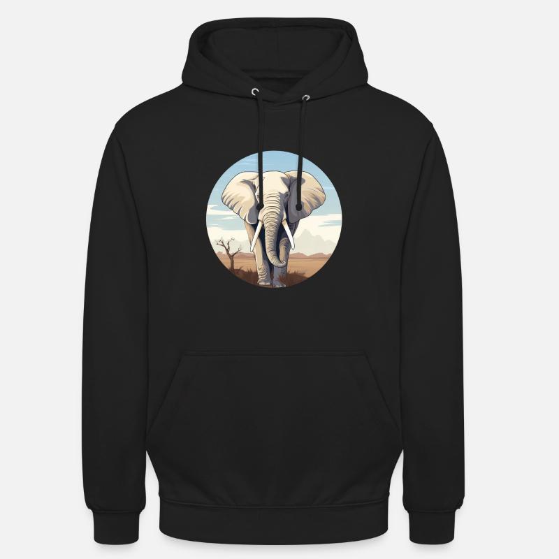 Elephant - Unisex Hoodie - black