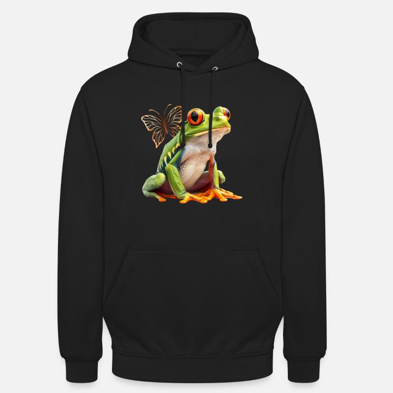 Frosch - Unisex Hoodie - Schwarz