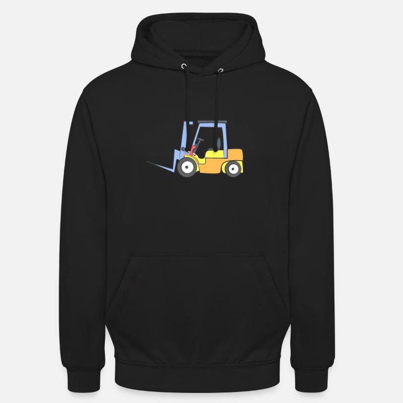 Cooler Gabelstapler - Unisex Hoodie - Schwarz