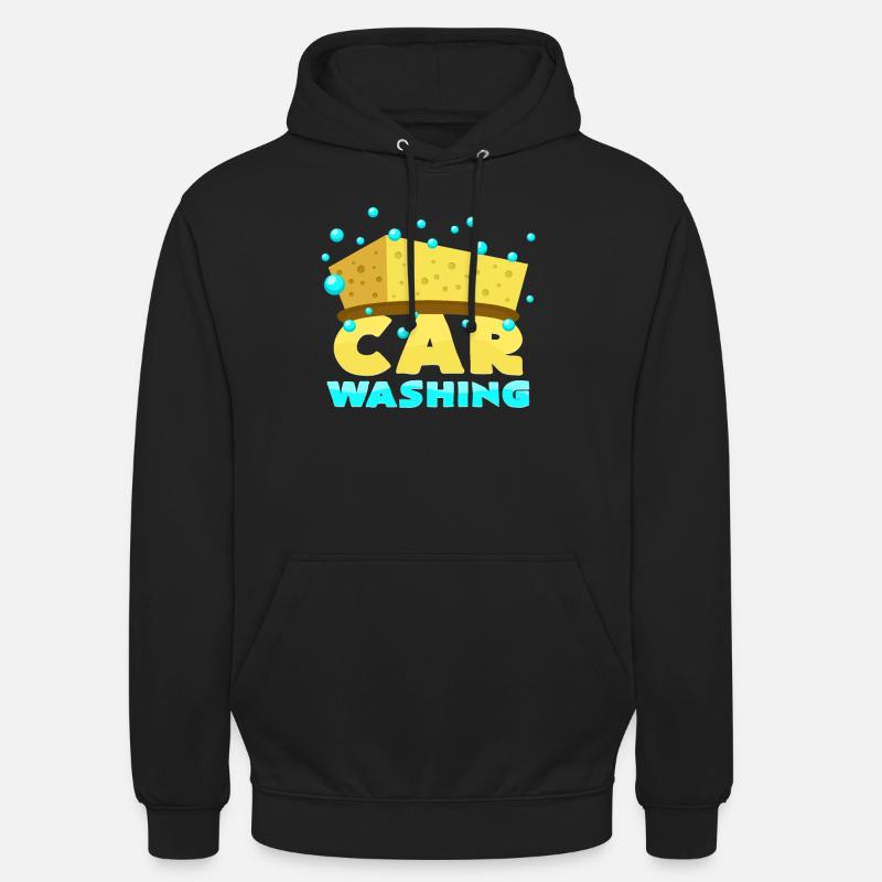 Lavage de voiture - Sweat-shirt à capuche unisexe - noir