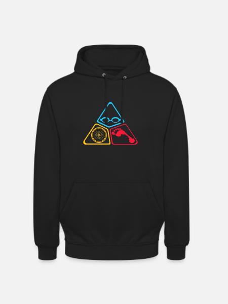 Triathlon symbols - Unisex Hoodie - black