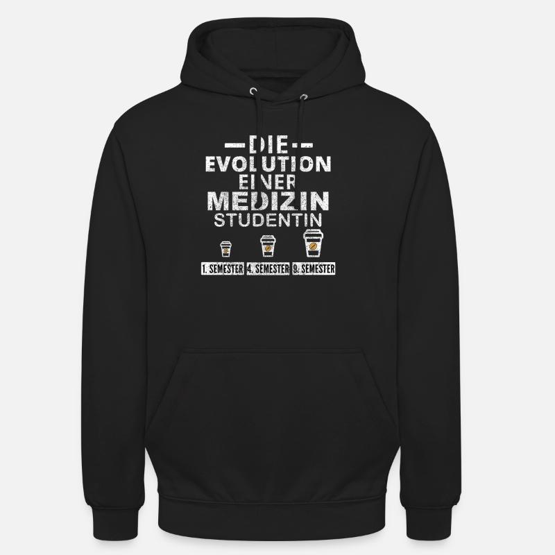Medizin Studentin Kaffee Evolution Geschenk Unisex Hoodie