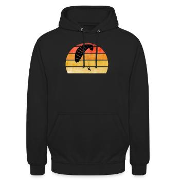 Sunrise Parapente - Sweat-shirt à capuche unisexe - noir - Devant - Alina (178cm) & Michal (187cm)
