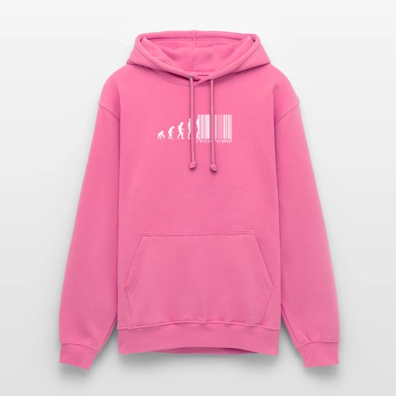 Code à barres Evolution Sweat-shirt à capuche unisexe