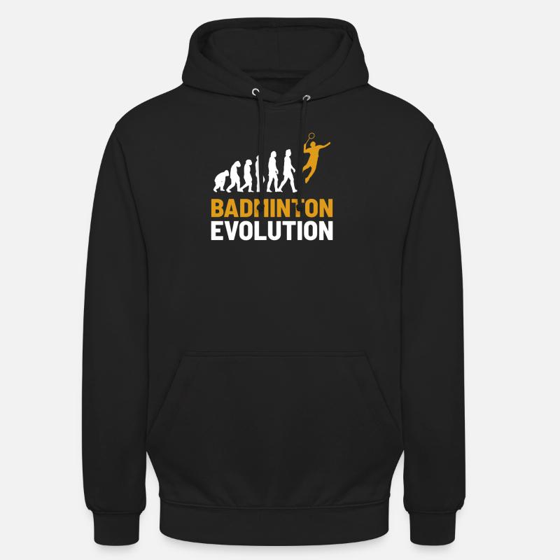 Badminton Evolution - Unisex Hoodie - black