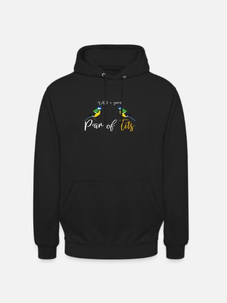 Des oiseaux - Sweat-shirt à capuche unisexe - noir