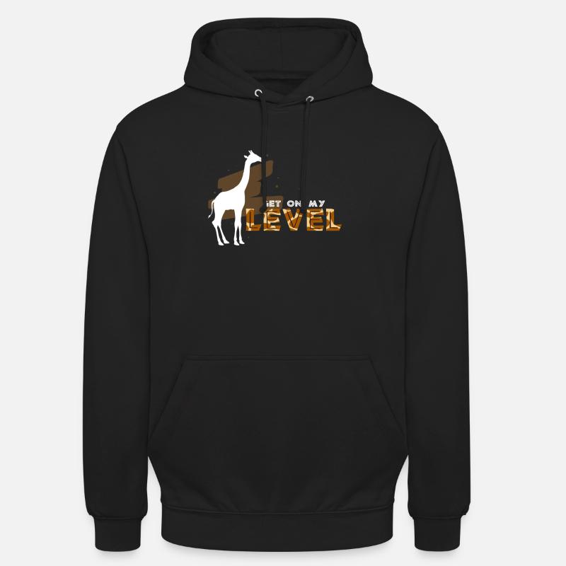Viens à mon niveau - Sweat-shirt à capuche unisexe - noir