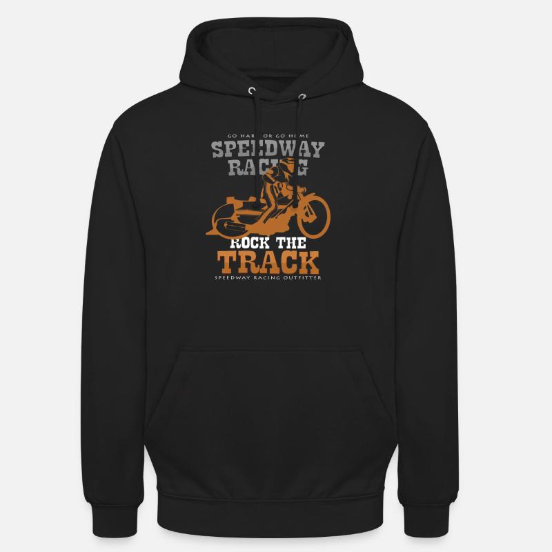 Speedway - Sweat-shirt à capuche unisexe - noir
