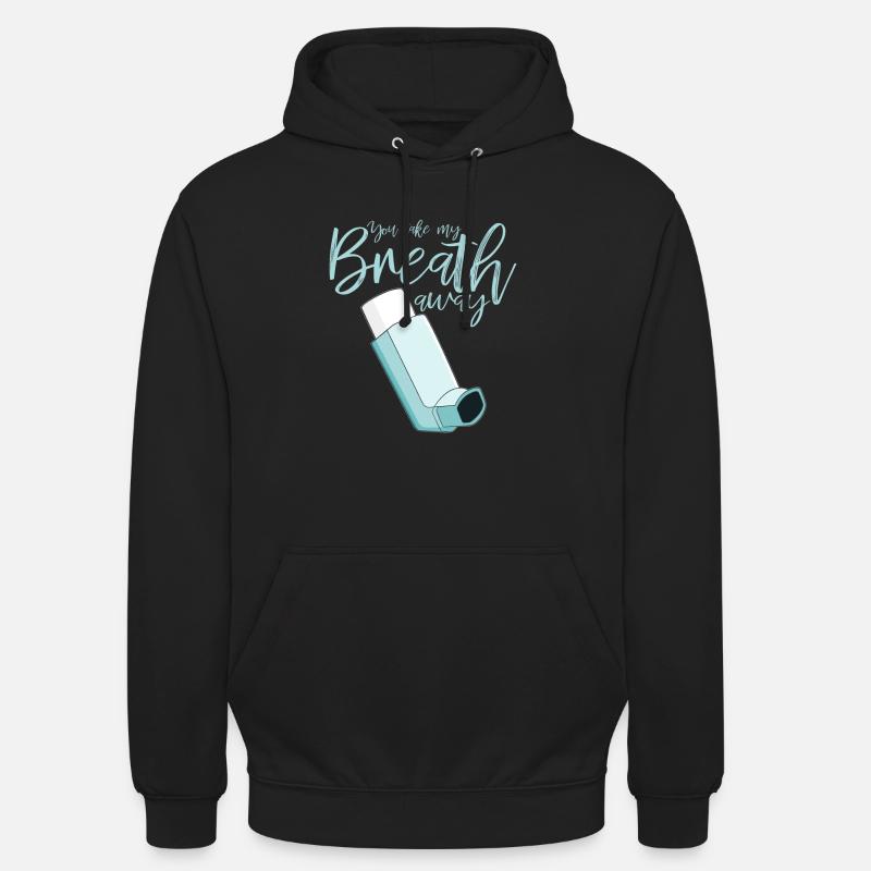 Vous prenez mon souffle - Sweat-shirt à capuche unisexe - noir