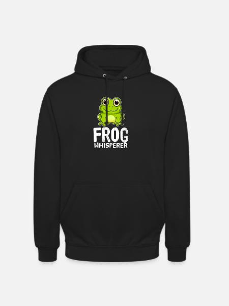Funny Frog Lover Frog Whisperer - Unisex Hoodie - black
