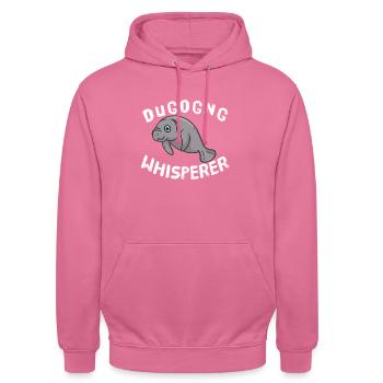 Lamantin Chuchoteur Animaux Amoureux des animaux Lamantin - Sweat-shirt à capuche unisexe - rose - Devant - Alina (178cm) & Michal (187cm)