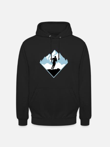 Trail running, runners, run - Unisex Hoodie - black