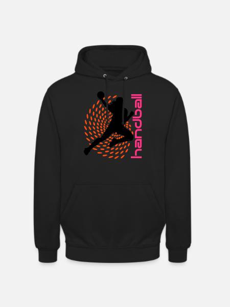 Punktspirale Handballerin - Unisex Hoodie - Schwarz