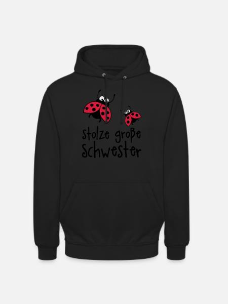 stolze_grosse_schwester_a_3c - Unisex Hoodie - Schwarz