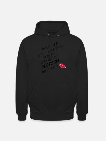 Fleisch nicht wert - Unisex Hoodie - Schwarz