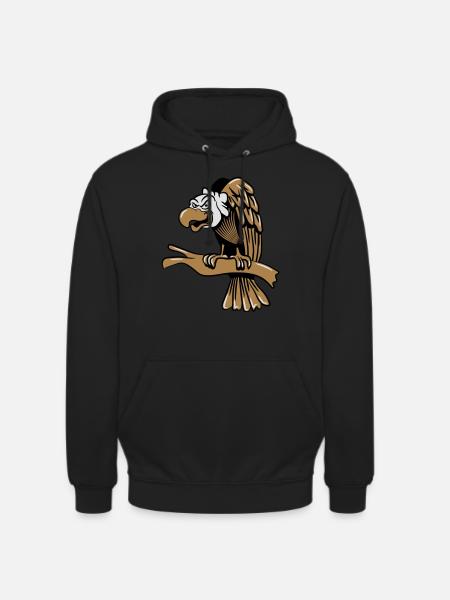 vautour - Sweat-shirt à capuche unisexe - noir