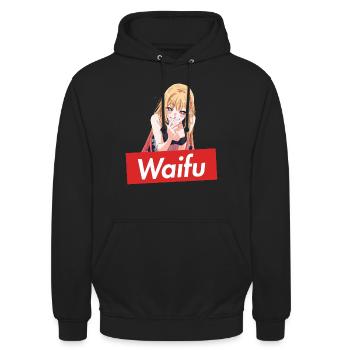 Anime Fille Marin Kitagawa - Sweat-shirt à capuche unisexe - noir - Devant - Alina (178cm) & Michal (187cm)