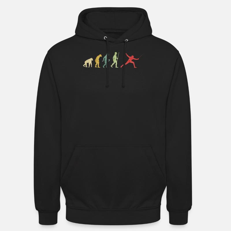 Evolución de esgrima - Sweat-shirt à capuche unisexe - noir