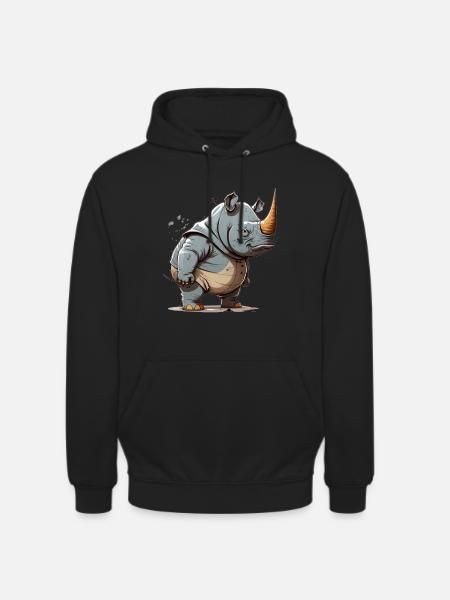 Nashorn - Unisex Hoodie - Schwarz
