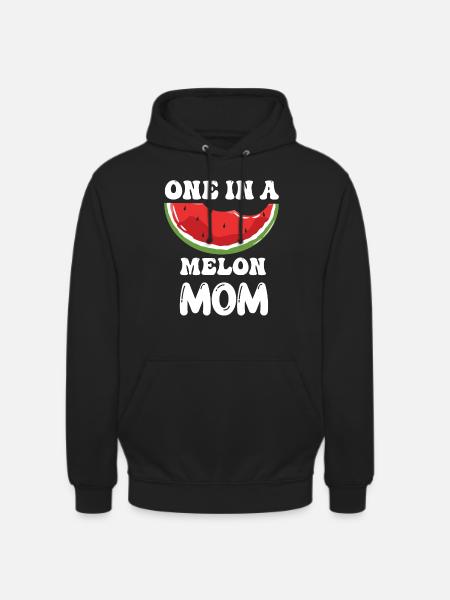 En i en melon mor sjove mor citater mor - Hættetrøje unisex - sort