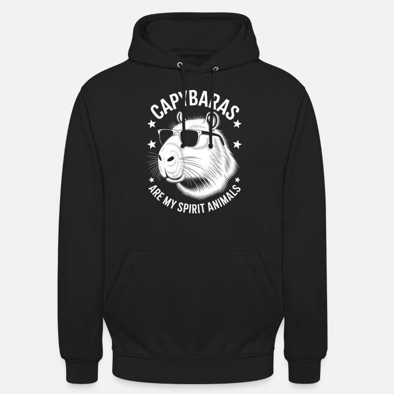Capybara Spruch Lustiges Capybara Geschenk - Unisex Hoodie - Schwarz