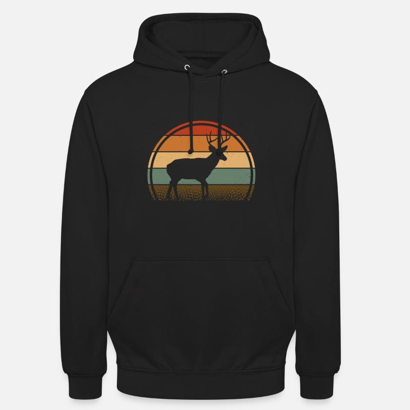 Hirsch - Unisex Hoodie - Schwarz