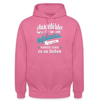 Notfallsanitäter Sanitäter Auszubildender Azubi - Unisex Hoodie - Pink - Vorne - Alina (178cm) & Michal (187cm)