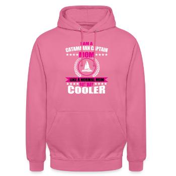 Catamaran Mama - Sweat-shirt à capuche unisexe - rose - Devant - Alina (178cm) & Michal (187cm)