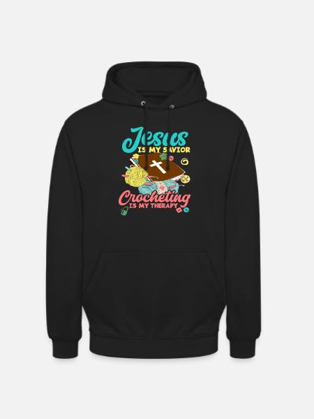 Crochet Jesus - Unisex Hoodie - black