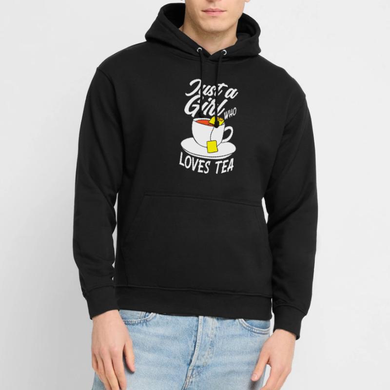 Tee Nur Ein Mädchen Teetrinkerin Liebe Unisex Hoodie
