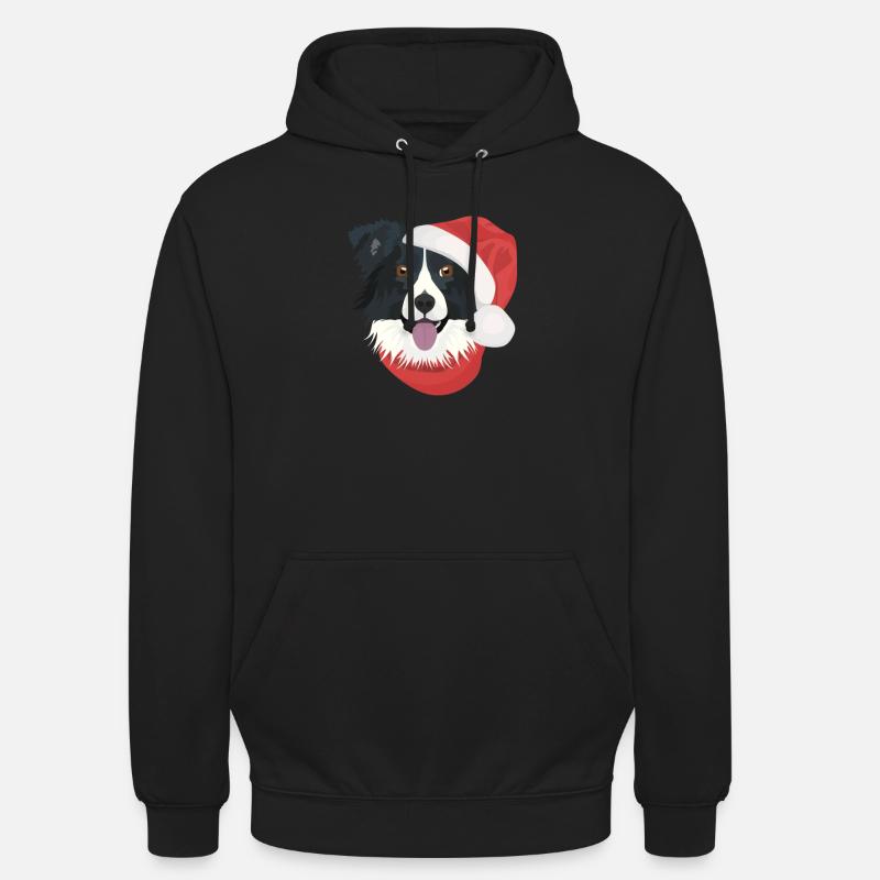 Border Collie Joyeux Noël - Sweat-shirt à capuche unisexe - noir