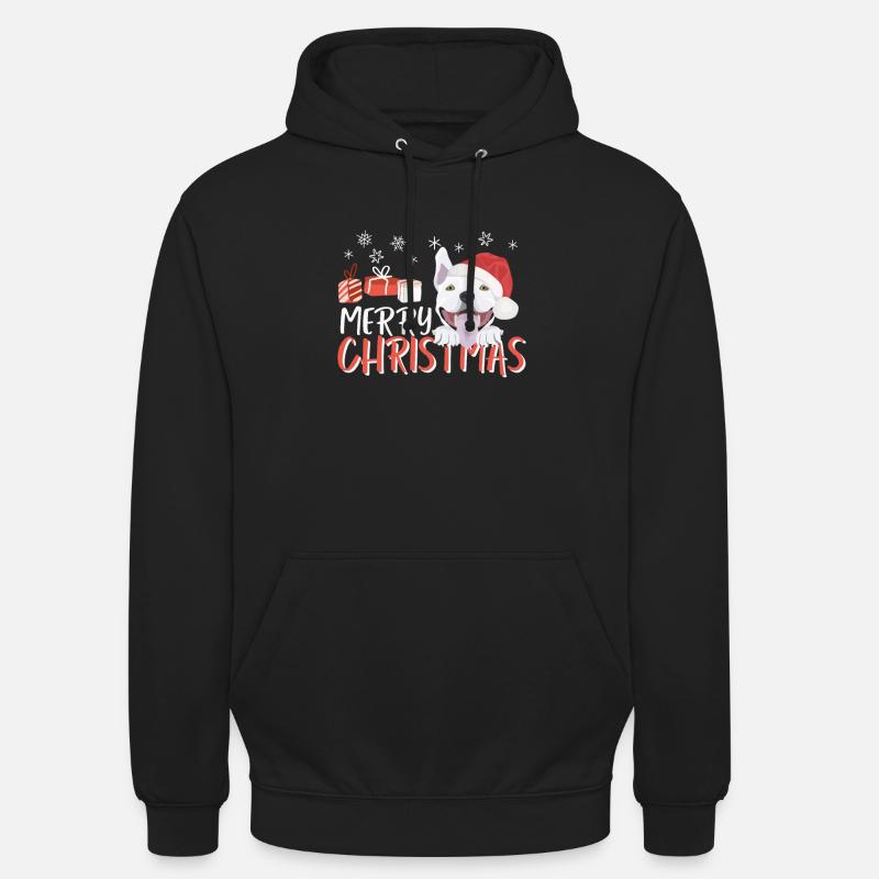 Bull Terrier Joyeux Noël - Sweat-shirt à capuche unisexe - noir