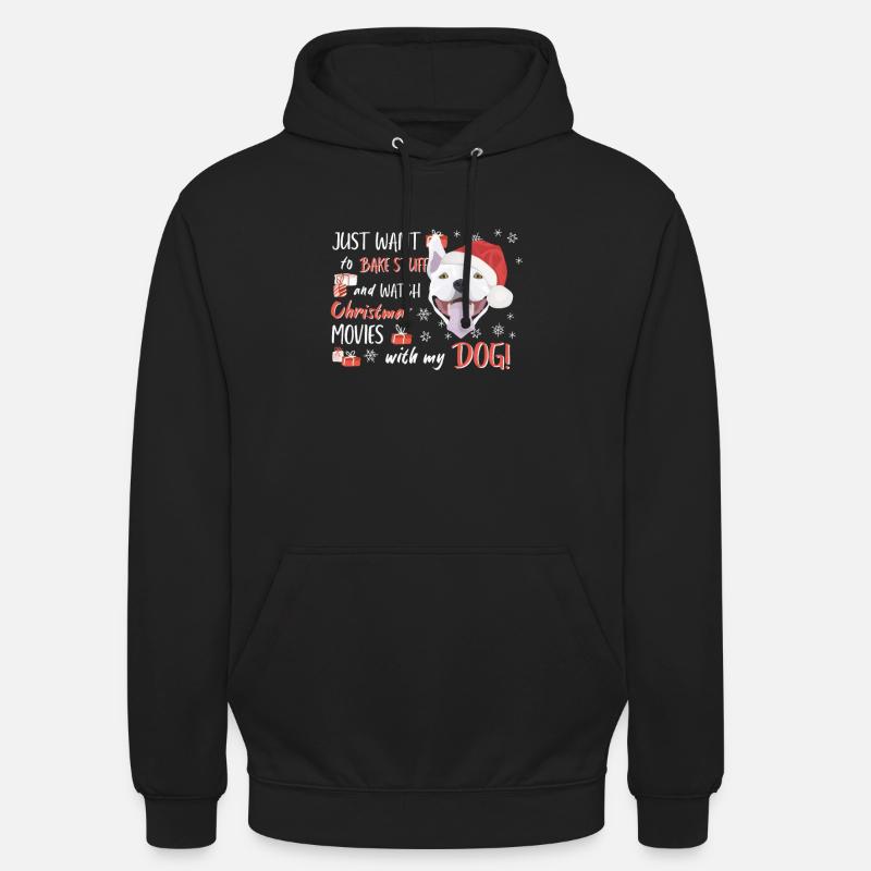 Bull Terrier Joyeux Noël - Sweat-shirt à capuche unisexe - noir