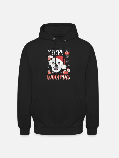 Chihuahua Buon Natale - Felpa con cappuccio unisex - nero