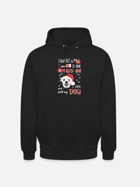 Chihuahua Mulled Wine Christmas - Unisex Hoodie - black