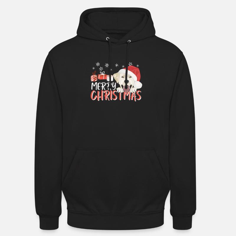 Joyeux Noël Labrador - Sweat-shirt à capuche unisexe - noir