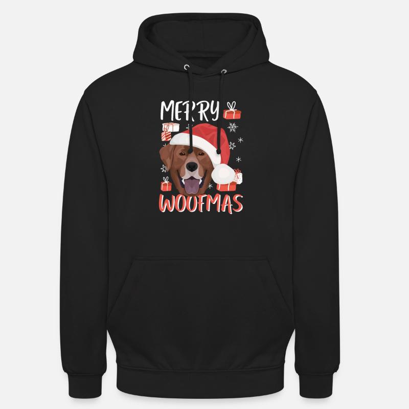 Joyeux Noël Labrador - Sweat-shirt à capuche unisexe - noir