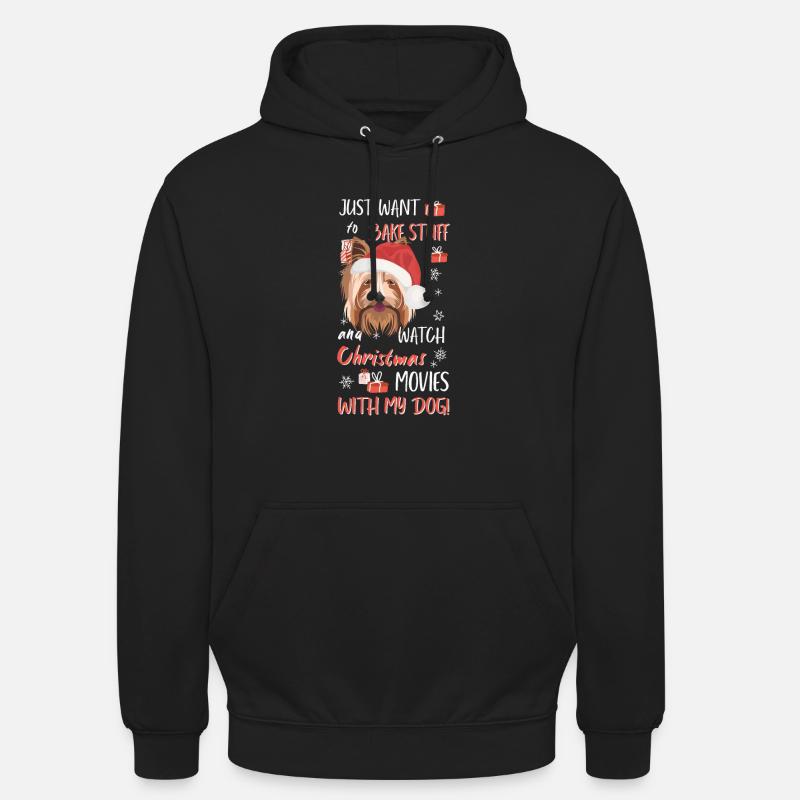 Yorkshire Terrier Joyeux Noël - Sweat-shirt à capuche unisexe - noir