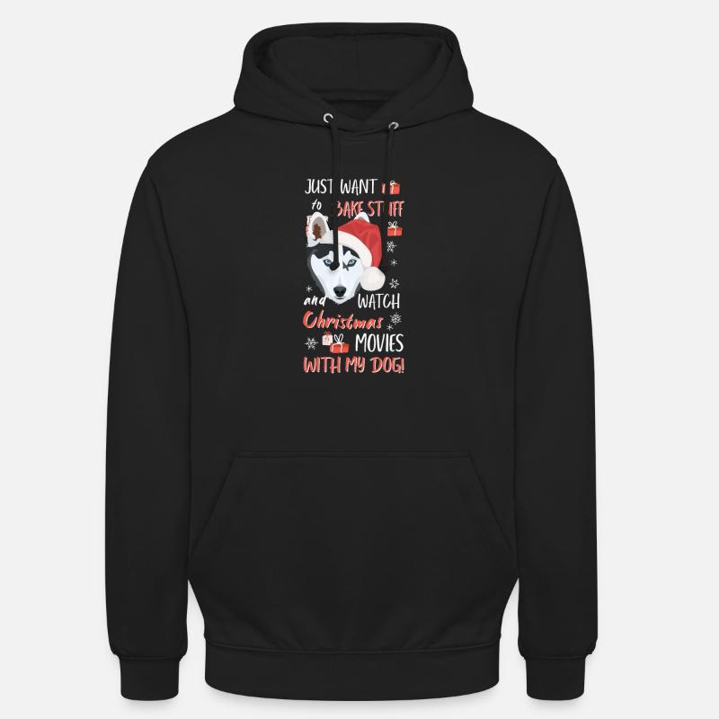 Husky Joyeux Noël - Sweat-shirt à capuche unisexe - noir