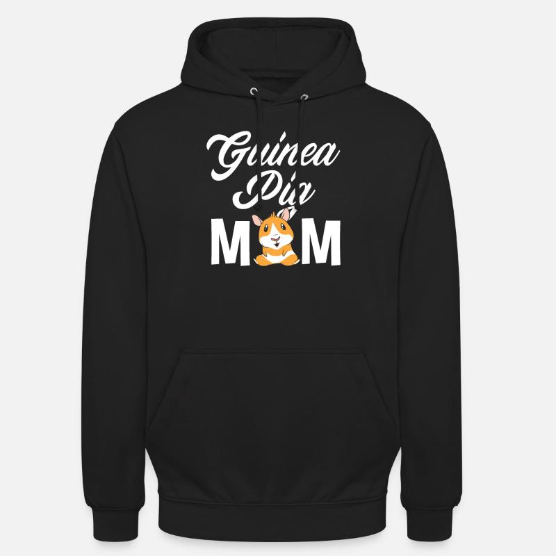Cochon d’Inde Maman Maman - Sweat-shirt à capuche unisexe - noir
