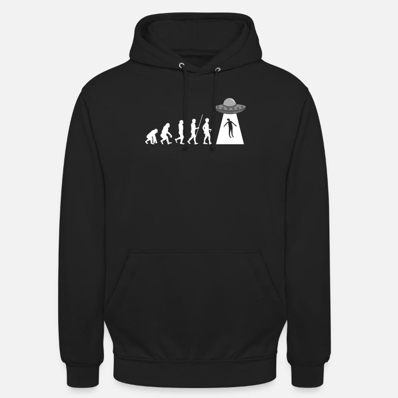 Évolution Enlèvement extraterrestre - Sweat-shirt à capuche unisexe - noir