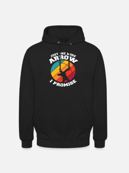 Arrow Bow Retro Archery - Unisex Hoodie - black