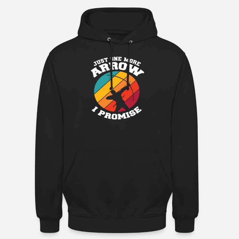 Pfeil Bogen Retro Bogenschießen - Unisex Hoodie - Schwarz