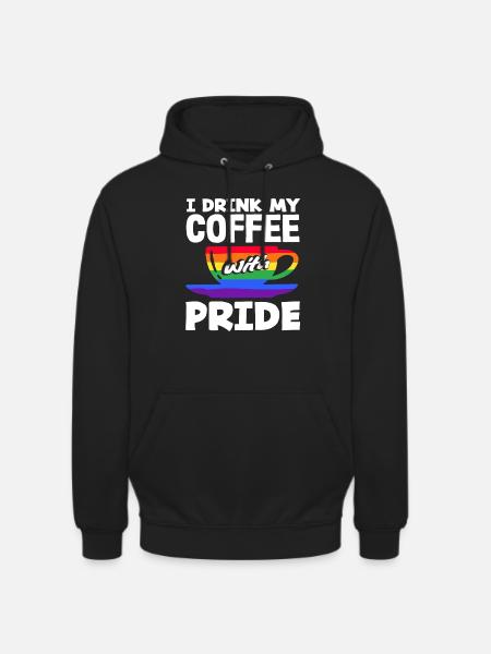 Coffee Lovers Proud With Pride - Unisex Hoodie - black