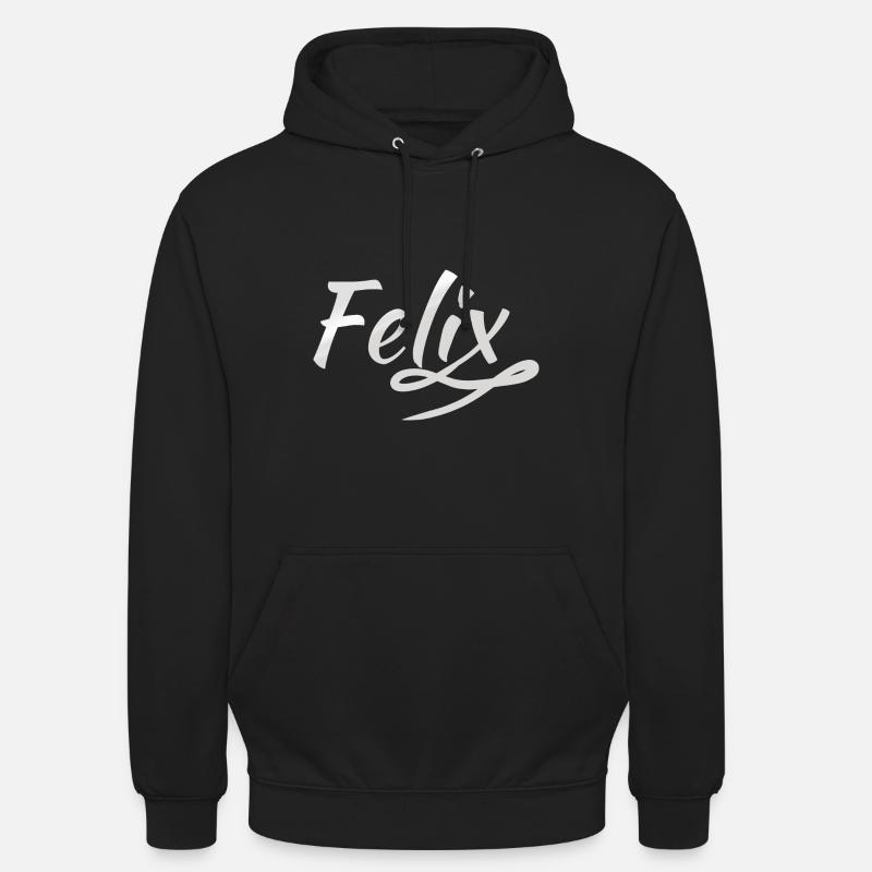 Felix comme prénom - Sweat-shirt à capuche unisexe - noir