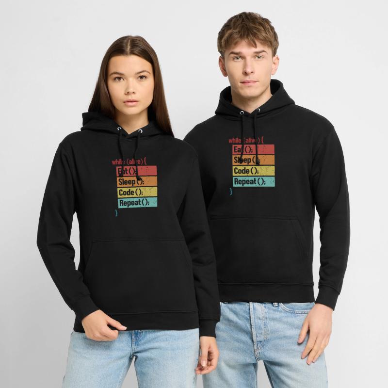 Eat Sleep Code Repeat Softwareingenieur Coder Unisex Hoodie